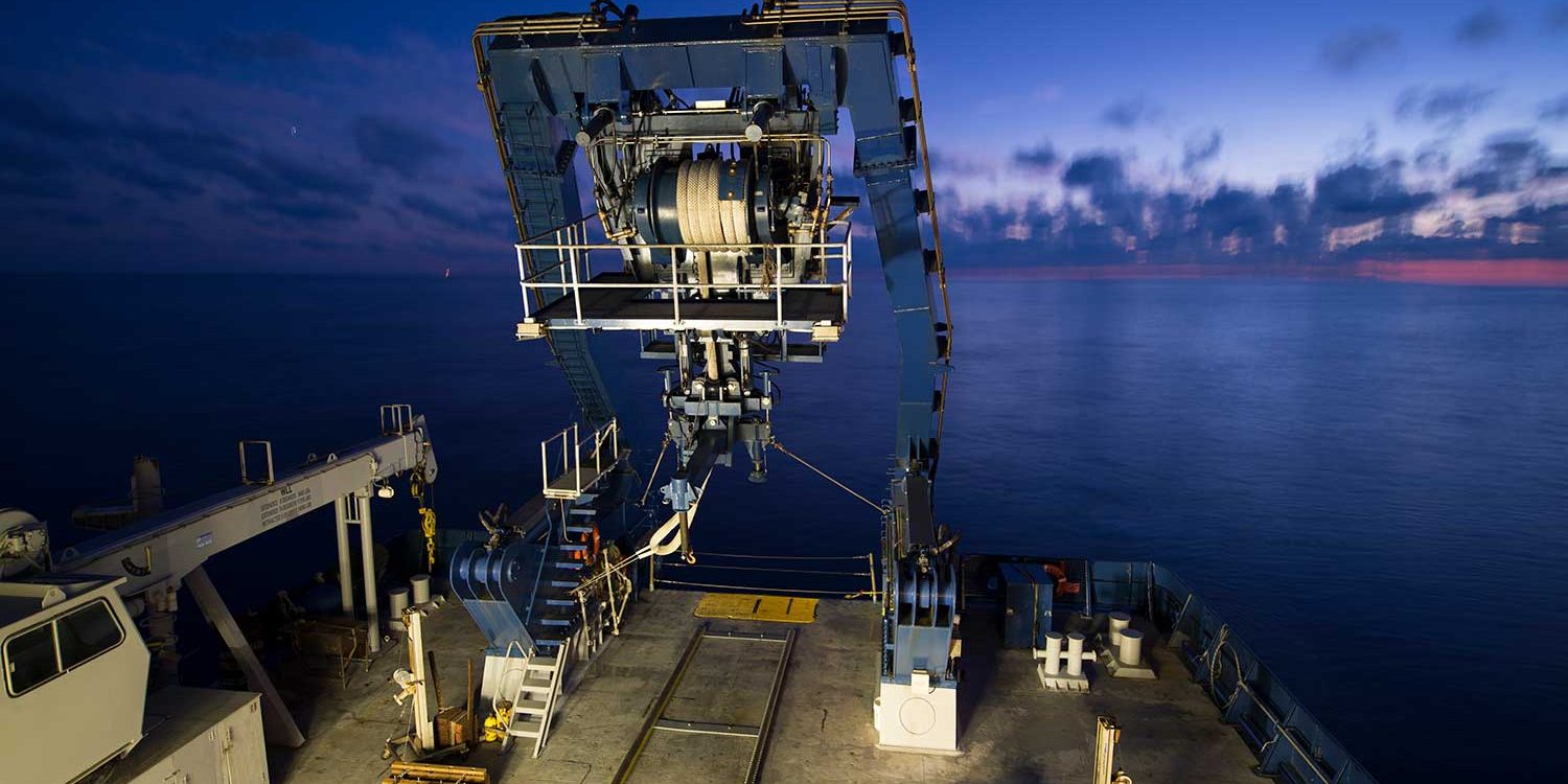 Night shot on R/V Atlantis.